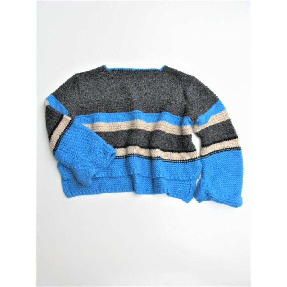 Plastic Island Chunky Knit Cropped Sweater